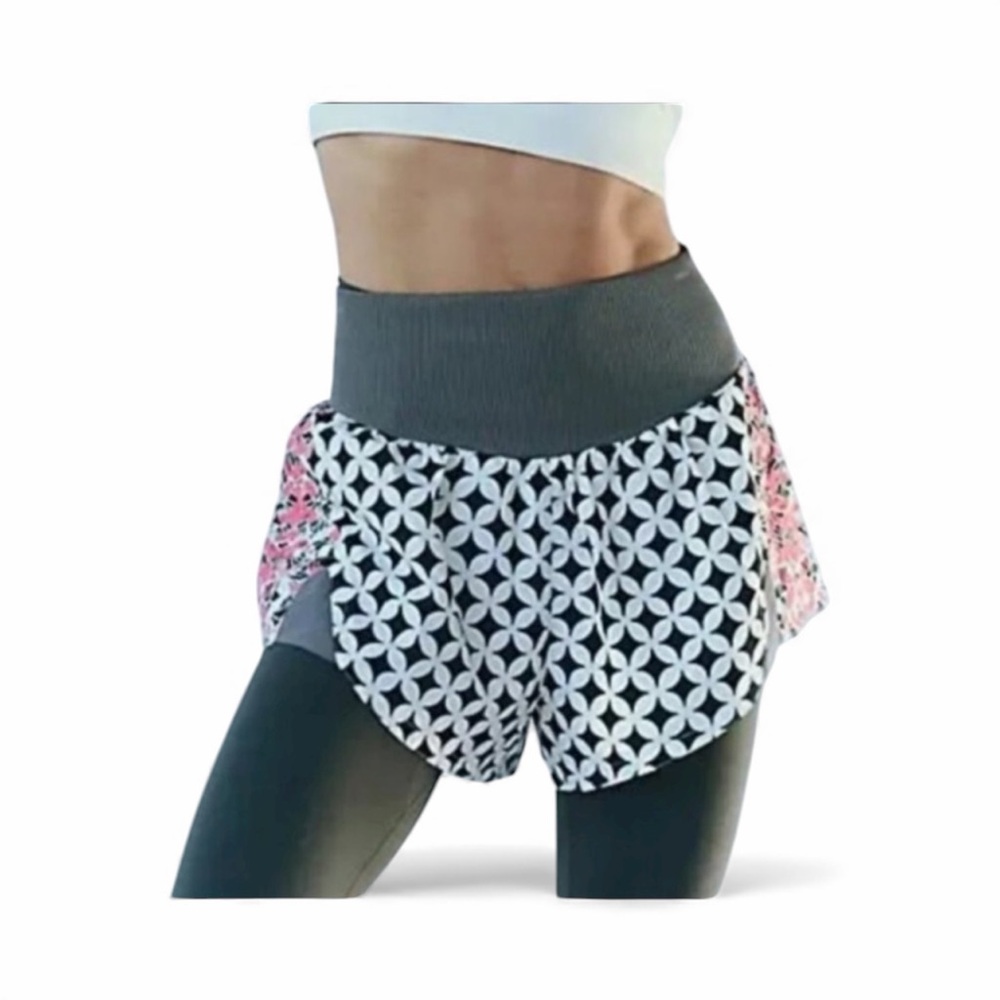 Free People movement Carpe Diem printed, floral shorts, NWT - Picture 2 of 6